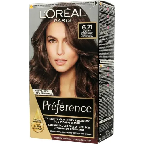 L’Oréal Paris Préférence Permanent-Haarfarbe Farbton 6.21 Zurich 1 St.