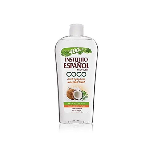 Instituto Español Coco Intensives Nährendes Bodyöl 400 ml - Körperöl für Damen, 400 ml, mit intensiver Feuchtigkeitspflege für weiche, geschmeidige Haut. Ideal für die tägliche Anwendung nach dem Baden oder Duschen.