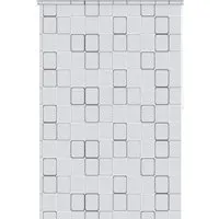 vidaXL Duschrollo 140x240cm – Modernes Quadratmuster für dein Bad - Seitenzug- & Springrollos: Hochwertiges, chloridfreies EVA-Material, wasserabweisend und schnelltrocknend für optimalen Schutz und einfache Reinigung.