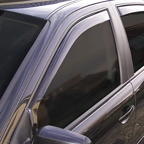 ClimAir CL 3314D Fenster Visieren, dunkel - Scheiben & Windabweiser, hochwertiges Acrylglas für optimalen Schutz und stilvolles Design, perfekt für Volkswagen Golf V im 2er-Satz für die vorderen Seitentüren.