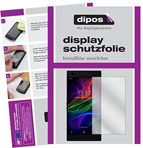 dipos I 6X Schutzfolie klar kompatibel mit Razer Phone Folie Displayschutzfolie