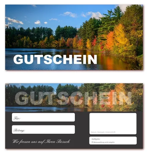 Geschenkgutscheine (Waldsee-623) Gutscheine Reisen Urlaub Wellness 100
