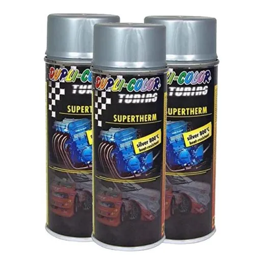 Supertherm silver 800°C 3x 400 ml. - hitzebeständiges Lackspray