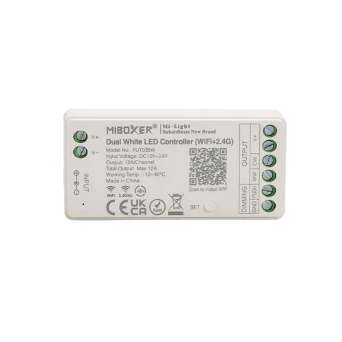 MiBoxer FUT035W Dualer weißer LED-Controller (WiFi + 2,4 G)
