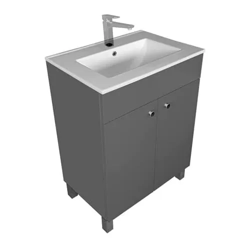paplinskimoebel Waschbecken mit Unterschrank 60 cm IGA | Modernes Badmöbel Set - Verleihen Sie Ihrem Badezimmer mit dem eleganten IGA Waschbecken mit Unterschrank einen Hauch von Stil. Robuste Materialien und durchdachte Aufbewahrungslösungen sorgen für Funktionalität und eine ansprechende Optik.