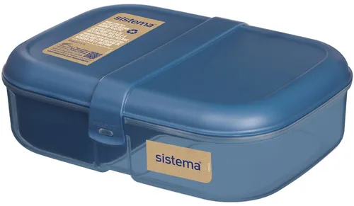 Sistema Lunchbox Ribbon 1,1 l aus recyceltem PP - Outdoor Lunchbox aus recyceltem PP, umweltfreundlich und ideal für unterwegs, perfekt für gesunde Mahlzeiten.