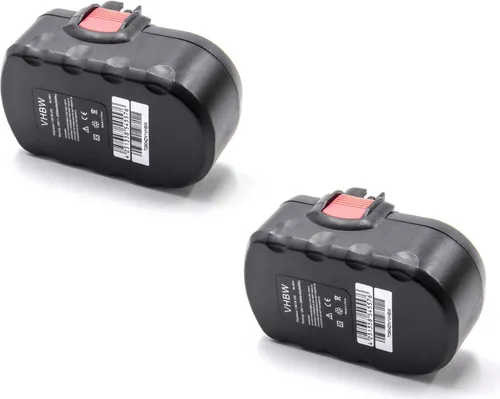 vhbw 2x Akku kompatibel mit Bosch 3860K, GDR 18 V, 3870, 3860RK, 3918, 3870-04, 52318, 3918B, 52318B, 53518B, 53518 Werkzeug (3000 mAh, NiMH, 18 V)