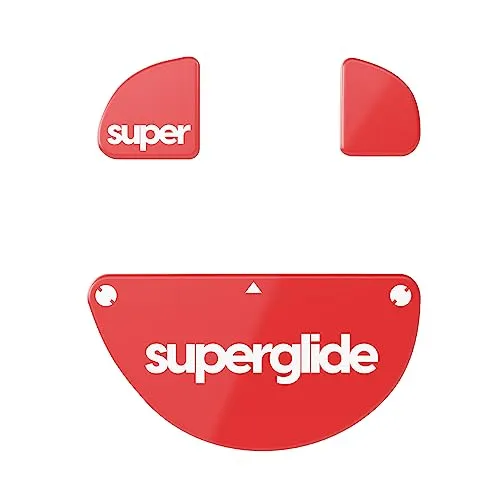 Pulsar Gaming Gears Superglide2 – Steuerbare Geschwindigkeit, strukturierte Oberfläche, Glatte Mausfüße/Gleiter, hergestellt aus ultrastarkem Glas, Glatte und langlebige Sohle für Zowie EC