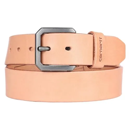 Carhartt Herren-Gürtel aus Vollnarbenleder, langlebig und stilvoll, 3,8 cm - Hochwertiger Gürtel aus feinstem Vollnarbenleder mit antiken Nickel-Metallteilen. Ideal für den Alltag, verspricht er Langlebigkeit und entwickelt mit der Zeit eine einzigartige Patina.