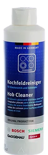 Bosch Glaskeramikreiniger für Kochfelder aus Keramik, Induktion und Edelstahl - Kochfeldreiniger, ideal für die schonende Reinigung von Glaskeramik- und Induktionskochfeldern sowie Edelstahloberflächen.