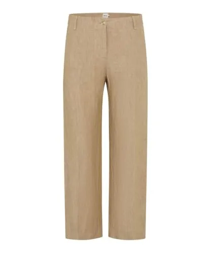 Style Maine S Culotte aus 100% Leinen - Jeans in Culotte-Form, sommerlich leicht aus 100% Leinen, mit attraktiv gestalteten Gesäßtaschen für einen trendigen Look.