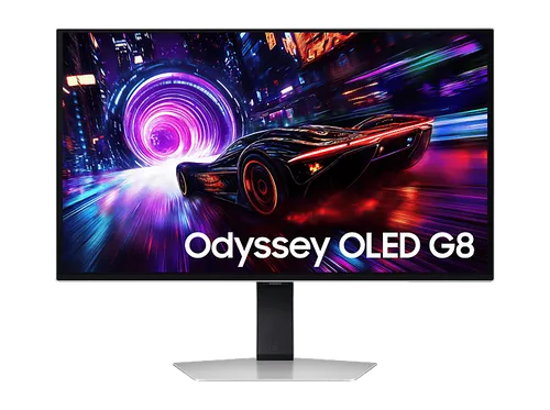 SAMSUNG Odyssey OLED G81SF 27 Zoll 4K Gaming Monitor - 27 Zoll QD OLED Monitor mit 0,03 ms Reaktionszeit und 240 Hz für ein ruckelfreies Gaming-Erlebnis und lebendige Farben.