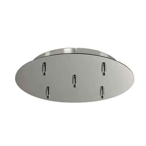 SLV 132625 Deckenrosette mit 5 Ausgängen - Lampen: Hochwertige Deckenrosette in rundem Design, ideal für individuelle Lichtgestaltungen und inklusive Zugentlastungen für einfache Installation.