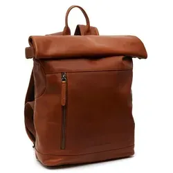 The Chesterfield Brand Mazara Rucksack 13" - Stilvoller Tagesrucksack in Cognac - Tagesrucksäcke mit vielen Fächern für optimale Organisation, ideal für unterwegs und im Alltag.