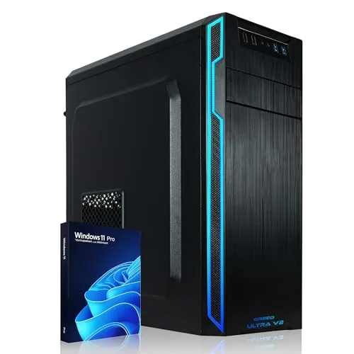 Greed Ultra V2 PC - Intel Core i9 10900F, 5,2 GHz, 32GB RAM, 1TB SSD + 1TB HDD, inkl. Windows 11 Pro, flüsterleise Kühlung für ungestörtes Arbeiten