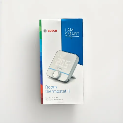 Bosch Smart Home Raumthermostat II - Präzise Steuerung smarter Heizkörperthermostate, kabellos und flexibel einsetzbar