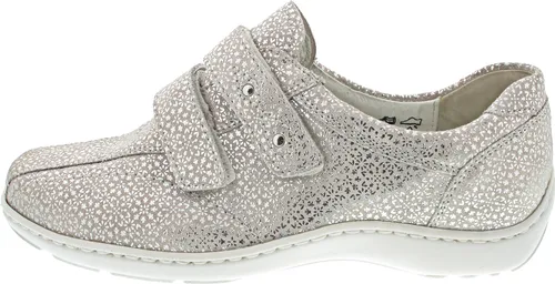 Waldläufer Henni 496301-117-150 - Pro Activ Comfortschuh - Halbschuhe aus weichem Leder mit flexiblem Fußbett und weitenverstellbarem Klettverschluss für optimalen Tragekomfort und individuelle Anpassung.