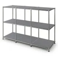 Floordirekt Metallregal Concept Epure MK-018 - Praktisches Standregal in Grau - Vielseitiges Metallregal Concept Epure MK 018 mit 3 offenen Ablagen. Ideal als Sideboard oder Lowboard, bietet es großzügigen Stauraum und fügt sich harmonisch in jedes Wohnambiente ein. Stabil und pflegeleicht für den täglichen Einsatz.