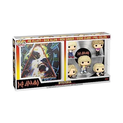 Funko POP! Albums Deluxe - Def Leppard - Hysteria 5-Pack - Action- & Spielfiguren, einzigartiges 5-Pack mit ikonischen Charakteren aus dem Hysteria-Album für echte Def Leppard-Fans