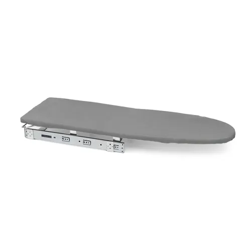 Emuca Bügelbrett Iron 2 - Klapp- und ausziehbar aus Stahl und Holz - Bügelbrett: Klapp- und ausziehbar für platzsparende Aufbewahrung und optimale Nutzung im Haushalt.