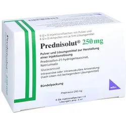 PREDNISOLUT 250 mg Plv.u.Lsm.z.H.e.Injektionslsg. 6 St