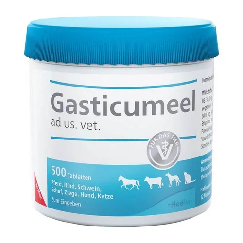 Gasticumeel ad us.vet.Tabletten - 500 Stück - Arzneimittel zur Unterstützung der Magen-Darm-Gesundheit für Tiere, von Biologische Heilmittel Heel GmbH, versandkostenfrei geliefert.