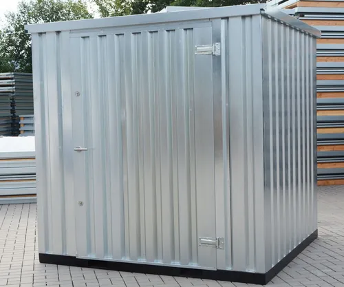 2m Lagercontainer Materialcontainer verzinkt Lagerbox Container Geräteschuppen