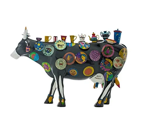 Cowparade Cow Parade Moo Potter Large L - Sammlerfigur aus Resin, ca. 41 x 12 x 27 cm, inspiriert von der lebensgroßen Kuh aus Kansas City 2001, gestaltet von Meredith Mc Cord.