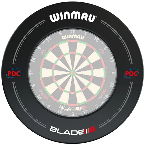 Winmau Catchring Blade 6 PDC - 4441, schwarz - Dartsport: Der Original Winmau Auffangring schützt Ihre Wände vor abprallenden Dartpfeilen und Fehlwürfen – ideal für ein sauberes Spiel!
