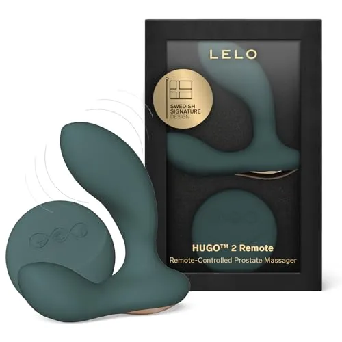 LELO HUGO 2 Remote Prostata Vibrator mit Fernbedienung und 8 Lusteinstellungen, Sexspielzeug für Männer Solo (Green)