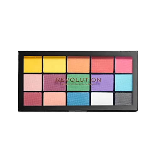 Revolution Beauty London Reloaded Eyeshadow Palette, Matte Eye Colours, 15 Shades, Marvellous Mattes, 16.5g