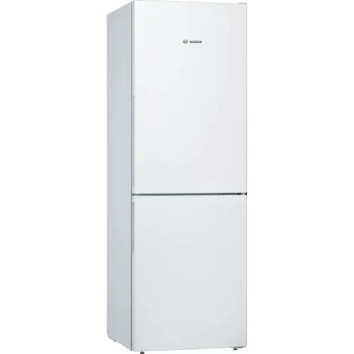 BOSCH KGV33VWEAS - 286L Kühlschrank mit Gefrierfach - Kühlschrank mit Gefrierfach, A++ Effizienz und LowFrost-Technologie für weniger Eisbildung. VitaFresh hält Obst und Gemüse länger frisch. Ideal für Ihre Küche mit 60 cm Breite und 176 cm Höhe.
