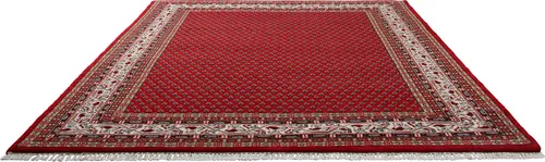 Orientteppich "Chandi Mir" - Handgeknüpft aus reiner Wolle - Blaue Teppiche, zeitloses Mir-Muster aus Westpersien, ideal für klassische und moderne Einrichtungen, perfekt für den aktuellen Vintage Look.