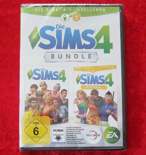 Die Sims 4 Bundle: Die Sims 4 + Inselleben [PC] Downloadcode - Erlebe die spannende Welt von Die Sims 4 mit dem Inselleben-Addon. USK ab 6, ideal für kreative Spieler! Download-Code für PC inklusive.