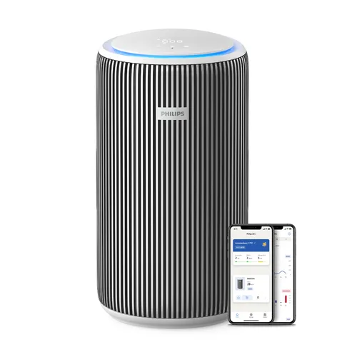 PHILIPS AC3220/10 PureProtect 3200 Series Luftreiniger - Luftreiniger für Räume bis 135 m², mit 3-Schichten-HEPA-Filtersystem für allergenfreie Luft und SilentWings Technologie für geräuscharme Reinigung.