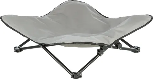 TRIXIE Tierbett Camping-Bett dunkelgrau/petrol - Tierbetten, waschbar per Handwäsche und aus strapazierfähigem Oxford-Polyester für hohen Komfort und Langlebigkeit.