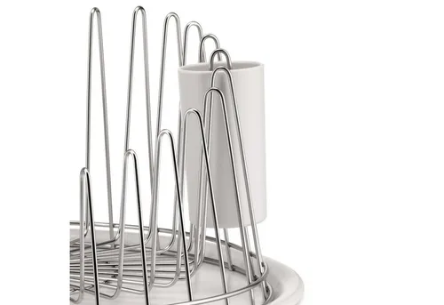 Alessi Geschirrständer A Tempo, mit Besteckbehälter