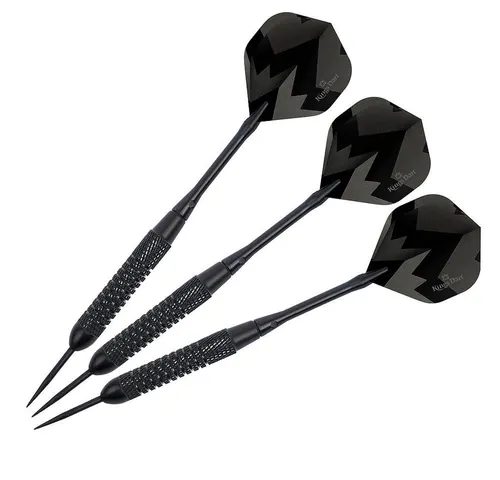Kings Dart Dartpfeil Steeldarts Black Star, Mit gehärteter Stahlspitze