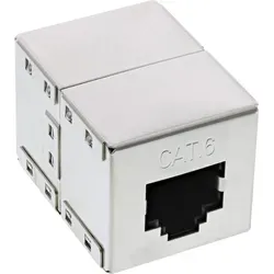 Inline® Patchkabelkupplung Cat.6, 2x RJ45 Buchse, geschirmt