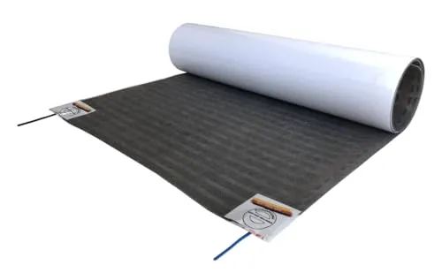 Elektrische Fußbodenheizung HoWaTech Lux Folienheizung für Renovierung Laminat Parkett Vinyl Heizfolie 80 W/m², Folienlänge & Fläche:3.5m / 1.75m²
