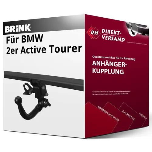 BRINK Abnehmbare Anhängekupplung für BMW X1 11.2014-06.2022 - Anhängerkupplung von Brink, abnehmbar ohne Eintragung in Fahrzeugpapiere, ideal für flexible Nutzung mit einer Anhängelast von bis zu 2000 kg.