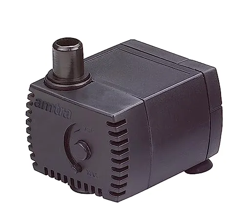 Amtra Stream 230 – Tauchpumpe für Aquarien, leise, einstellbarer Wasserdurchfluss, 230 l/h – 3,0 W – 220 V, kleine Wasserpumpe für Springbrunnen für Katzen, Teiche und Springbrunnen