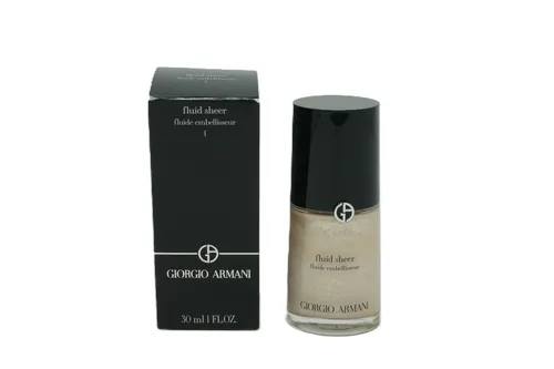 Giorgio Armani Fluid Sheer Fluide Embellisseur 30ml - Farbton 000 - Hochwertiges Fluid für ein strahlendes Teint-Finish. Ideal für einen natürlichen Glow und vielseitig einsetzbar.