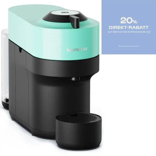 Nespresso Krups XN9204 Vertuo Pop Kaffeekapselmaschine - 560 ml, One-Touch-System, 4 Tassengrößen & automatisierte Kapselerkennung für perfekten Kaffeegenuss