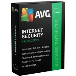 AVG Internet Security 2025 - Security-Suite mit umfassendem Schutz vor Malware und Phishing, ideal für sicheres Online-Banking und -Shopping. Schützen Sie Ihre Daten intelligent und zuverlässig.