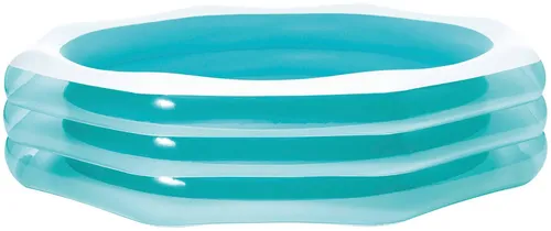 Intex Swim Center Octagonal Family Pool - Swimmingpools für die ganze Familie! Der aufblasbare Pool bietet mit 254 x 254 x 56 cm viel Platz für Spaß und Erholung im Garten oder auf der Terrasse.