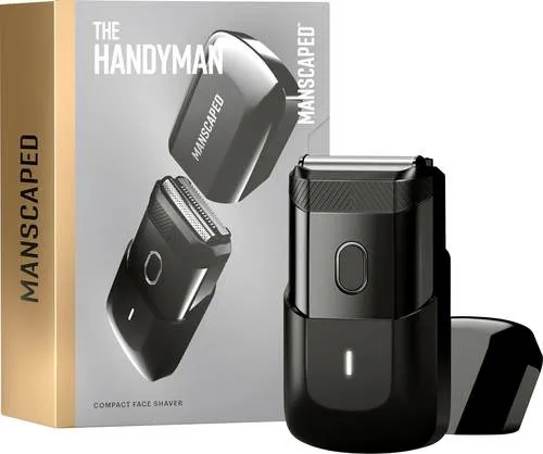 MANSCAPED The Handyman Rasierer - Schwarz - Elektrorasierer mit SkinSafe® Rasierkopf, Dual-Action für präzises Trimmen und Scheren. Ideal für eine gründliche Rasur mit bis zu 60 Minuten Laufzeit und schnellem USB-C-Laden.