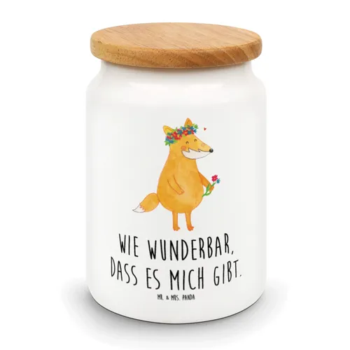 Vorratsdose Fuchs Blumen - Geschenk Liebesbeweis Blumenkranz Freude Freundinnen