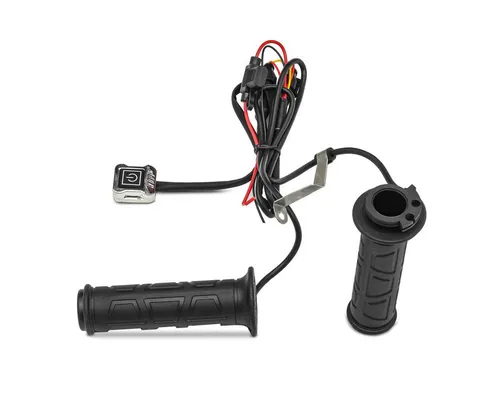 Tourtecs Lenkervorbau Griffheizung GH1 für 22mm Lenker - Lenkervorbau mit Heizgriffen für Motorräder, sorgt für warme Hände bei Kälte und Nässe. Einfach montierbar, 3 Heizstufen einstellbar, ideal für alle 22mm Lenker.