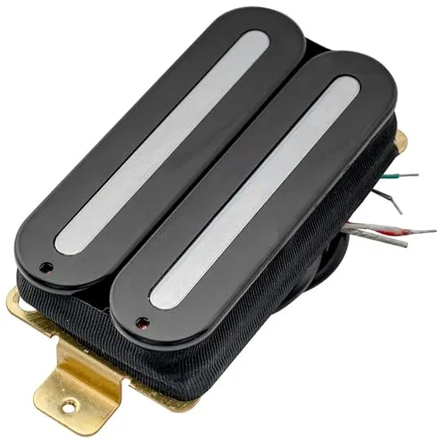 Artec HXTN Super Power Dual Hot Rail Keramik Humbucker Tonabnehmer Steg Pickup 16,8K für E-Gitarre, Schwarz